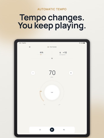 pratnome: Metronome Trainer iPad screenshot