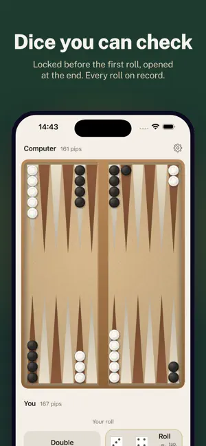 Backgammon Pip · Fair Dice screenshot 1