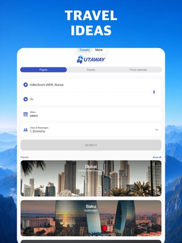 Travels & Trip - Cheap Flights iPad screenshot