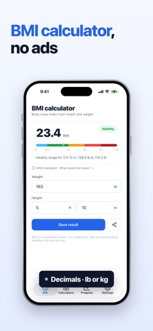 Bemivo: BMI Calculator & TDEE screenshot 1