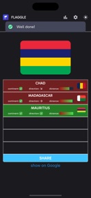 Flaggle · Daily Flag Quiz screenshot
