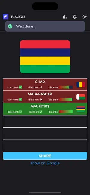 Flaggle · Daily Flag Quiz screenshot 1