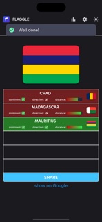 Flaggle · Daily Flag Quiz screenshot 1