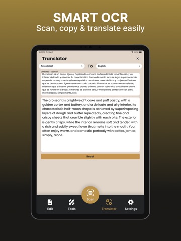 Quick Scan - PDF & Doc Scanner iPad screenshot