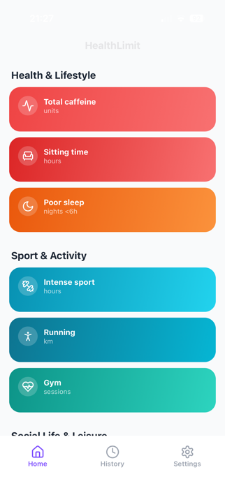 HealthLimit Screenshot 4 of 10