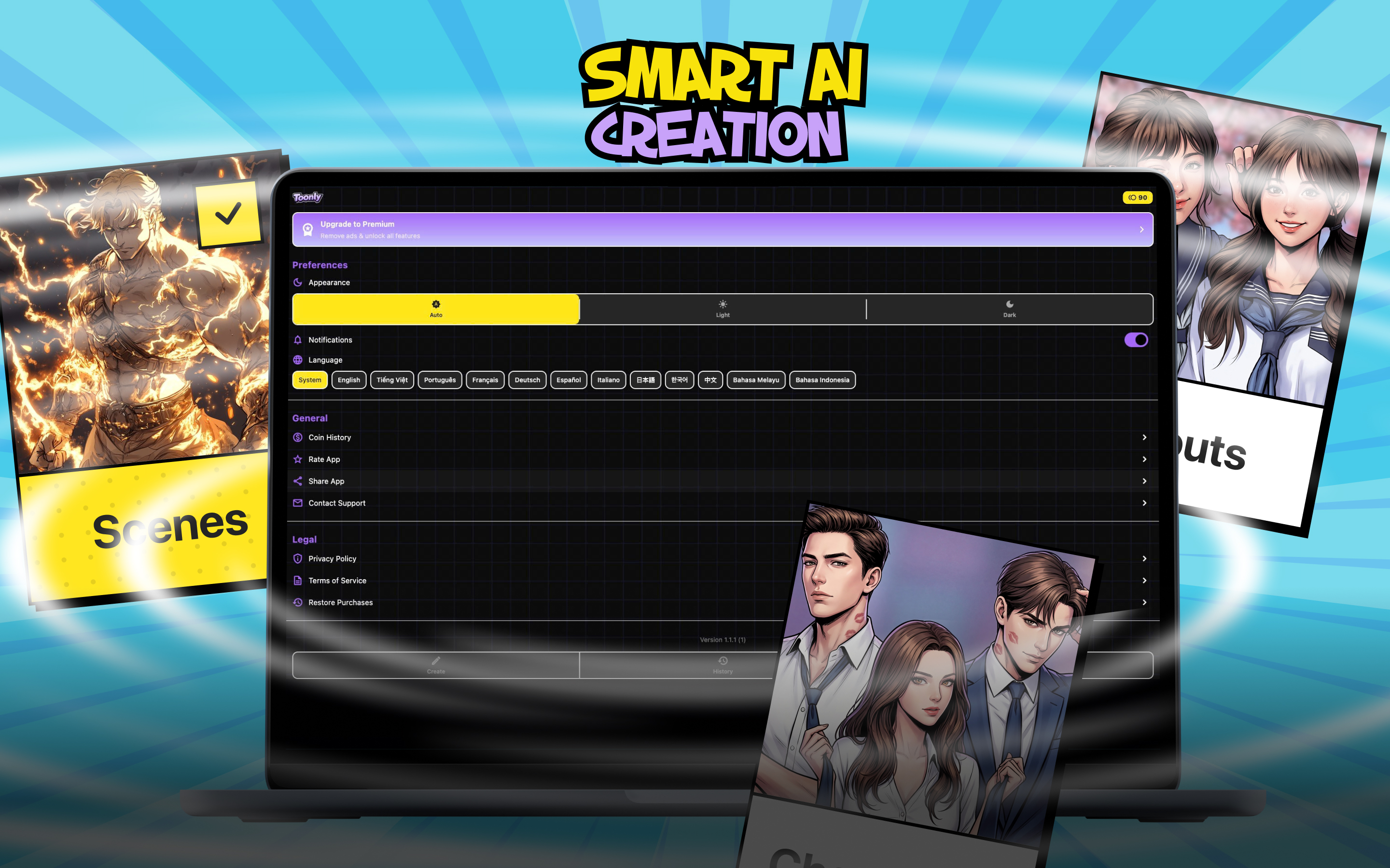 Toonly: AI RPG & Comic Maker