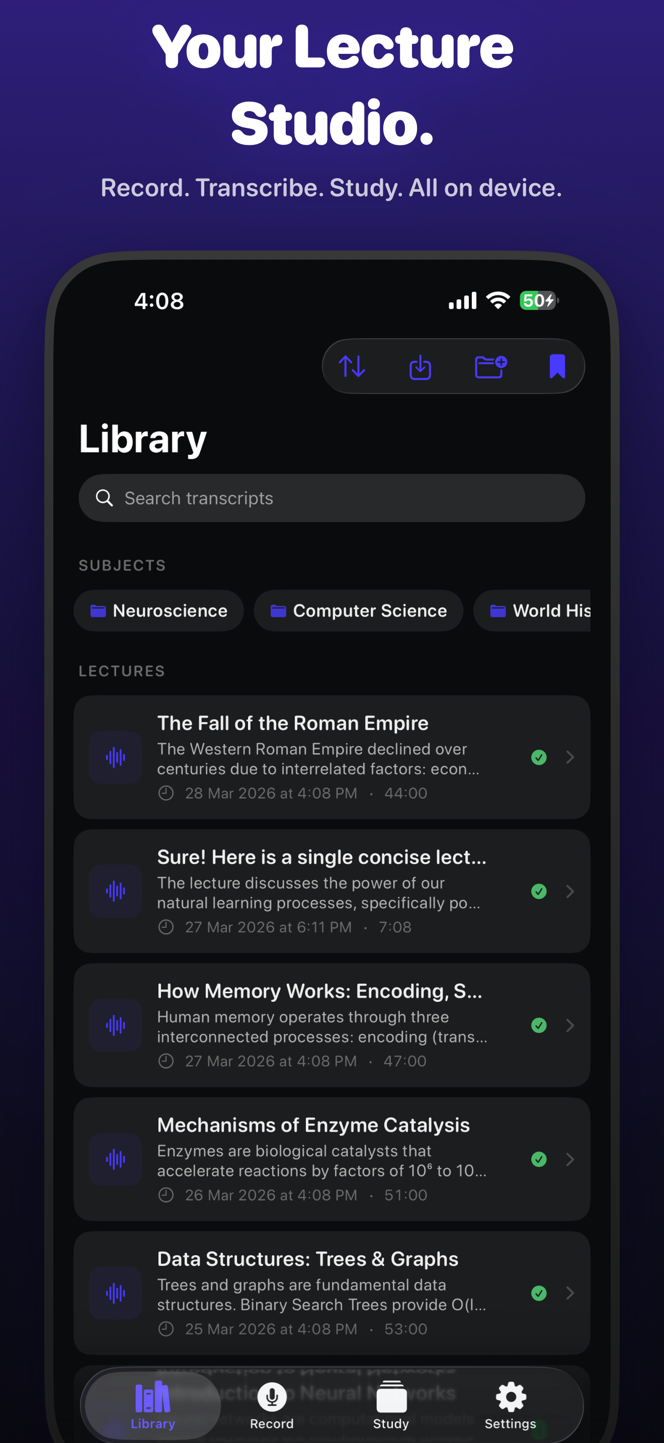 Lecture Studio- AI Study Notes screenshot 7
