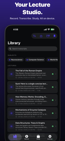 Lecture Studio- AI Study Notes screenshot