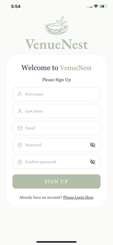 Venue Nest iPhone screenshot