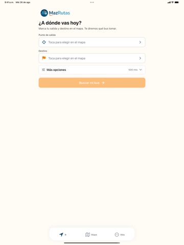 MazRutas iPad screenshot 1