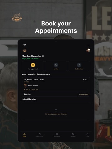 Dynamus Barbershop iPad screenshot