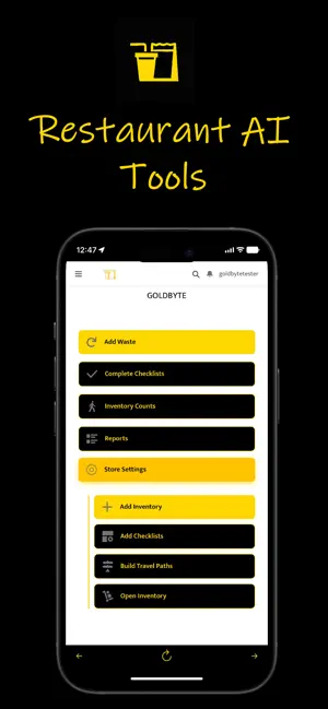 GoldByte: Restaurant AI Tools screenshot 1