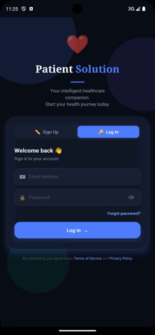 PATIENT SOLUTION AI iPhone screenshot