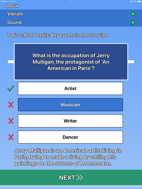 Screenshot #6 pour An American in Paris Trivia
