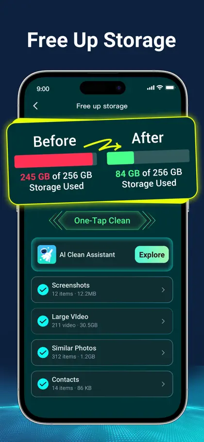 Screenshot 3 von 6 zu Fast Clean: AI Storage Cleaner