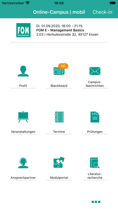 Screenshot #1 pour Online-Campus mobil