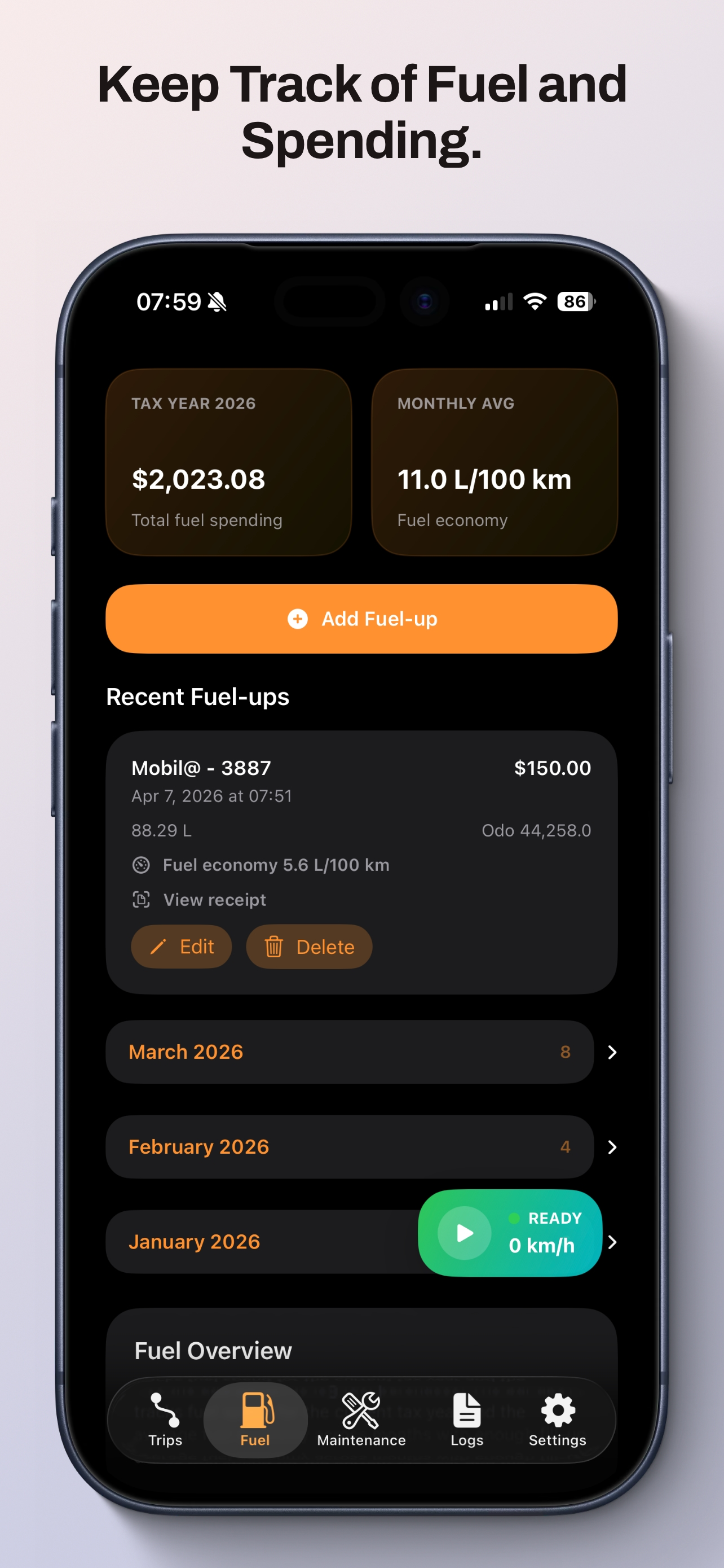 Mileage Tracker by Meerkat