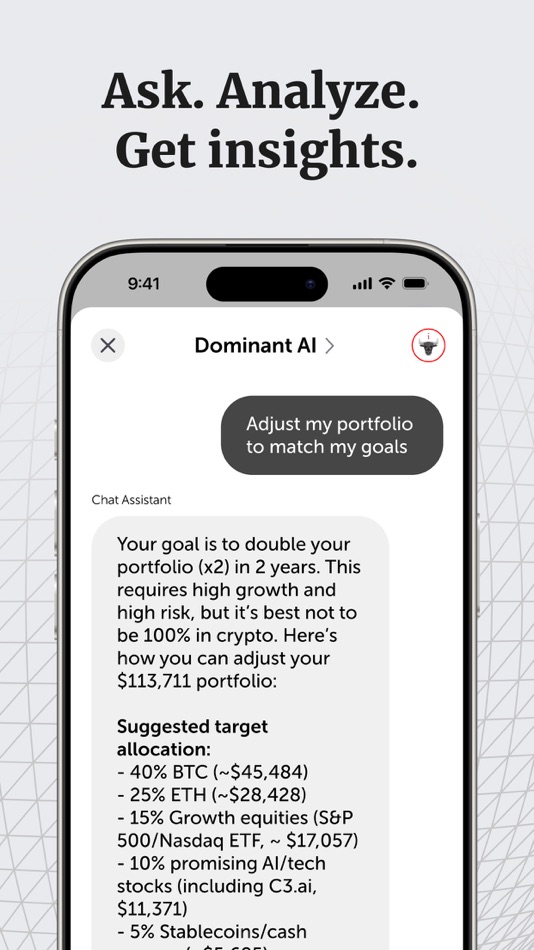 #4. Dominant - Invest with AI (iOS) 由: Ivan Kostenko