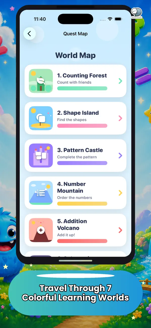 Screenshot #2 pour Math Monsters: Number Quest