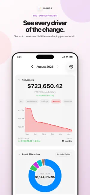 Mouda — Net Worth Tracker screenshot 4