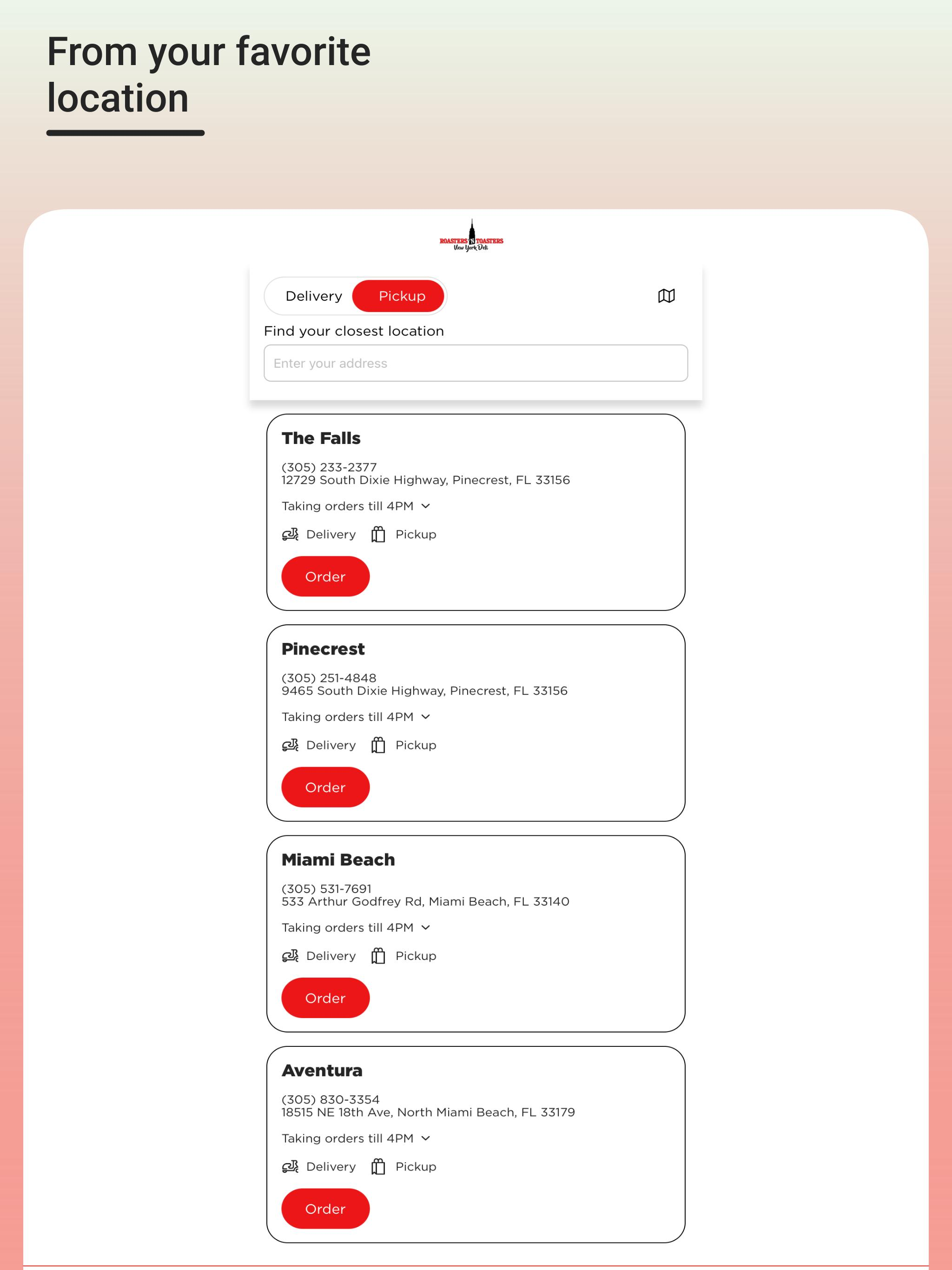 The Roasters App