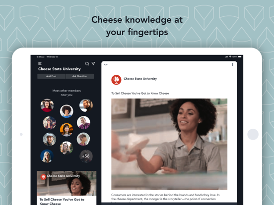 Cheese State University iPad screenshot 2 - Education app