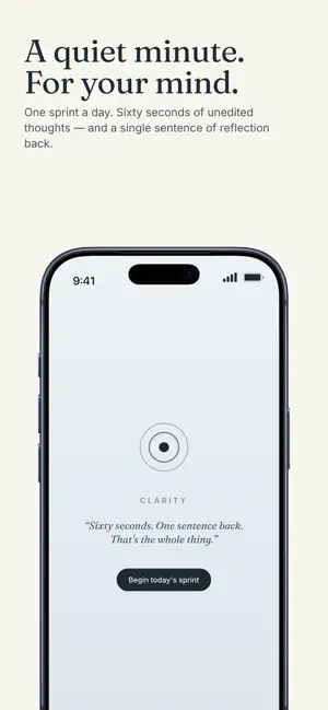 Clarity, 1-min Journal screenshot 1