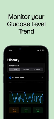 Blood Sugar Tracker - Gluco iPhone screenshot