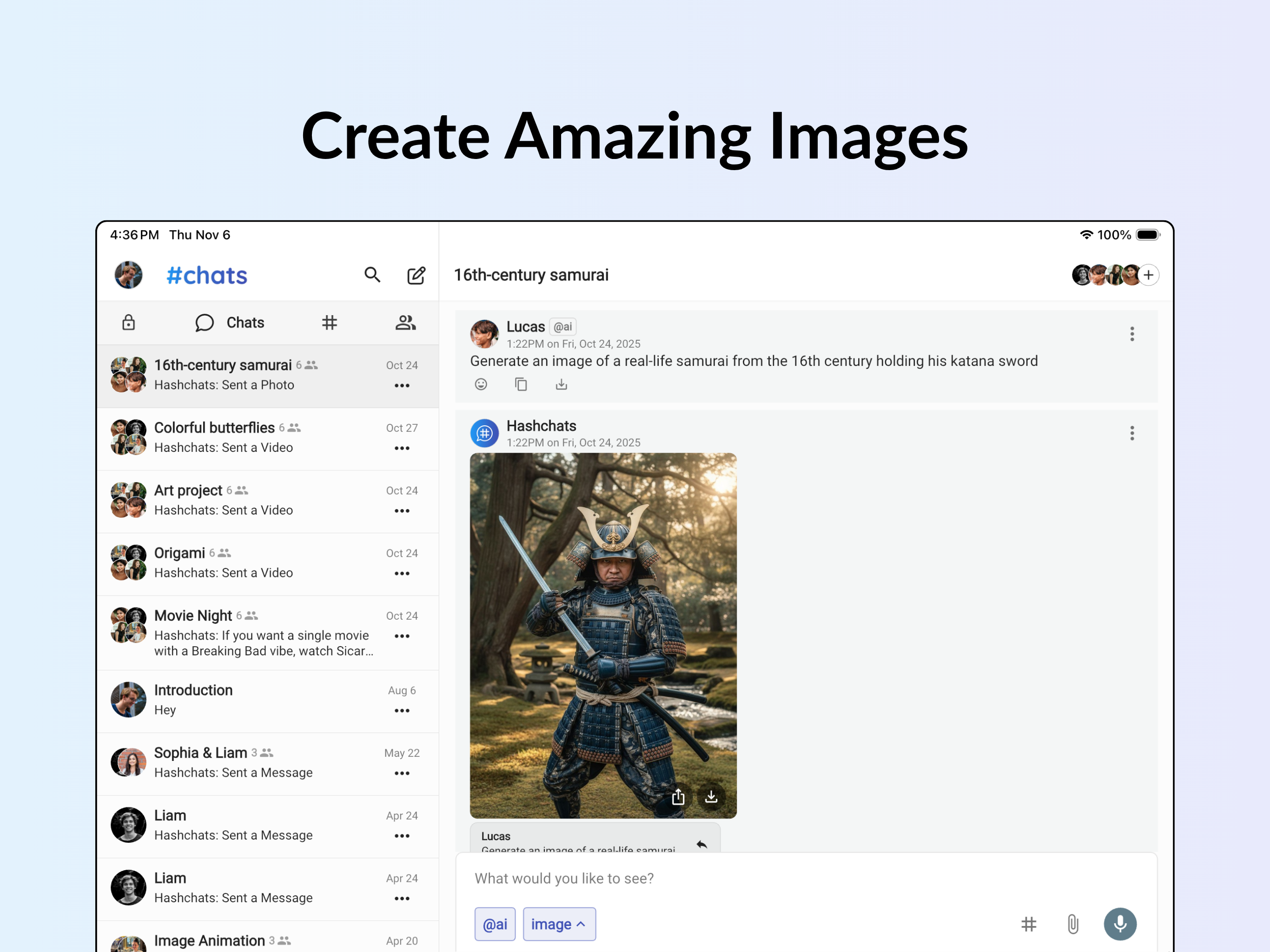 Hashchats – AI Group Messenger