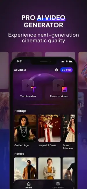Tiger: AI Video Generator iPhone screenshot 1