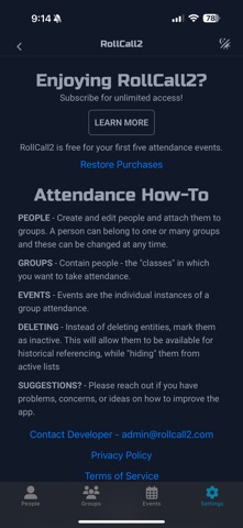 RollCall2 Screenshot 8 of 8
