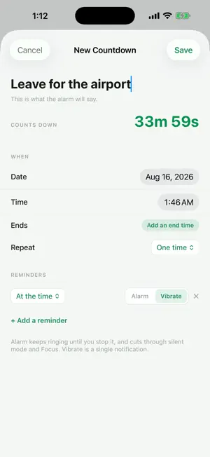 Time to Go Countdown screenshot 3
