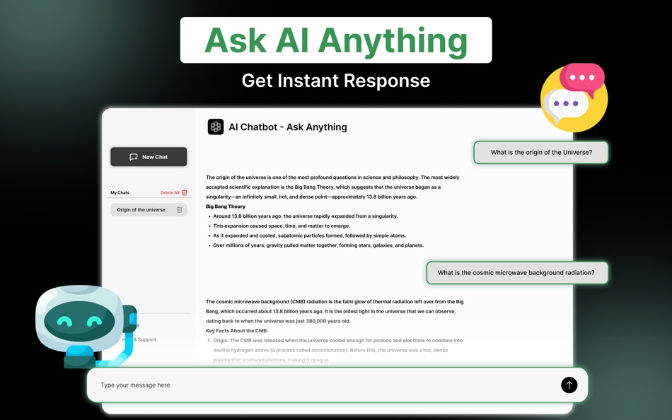 #6. Chatbot: Ask Ai Chat Bot . (macOS) 게시자: Rizwan Joseph