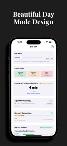 BTC ETA Bitcoin Confirmations iPhone screenshot