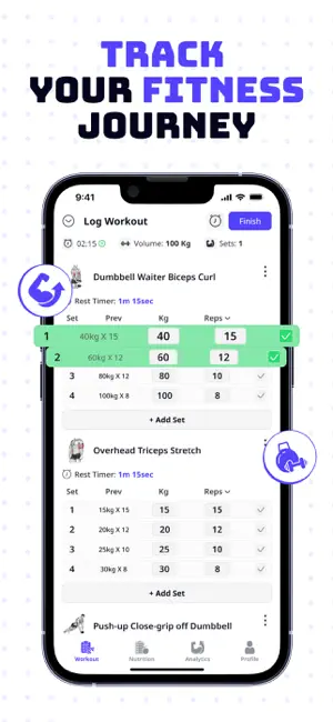 FitTrail - Workout & Nutrition screenshot 2