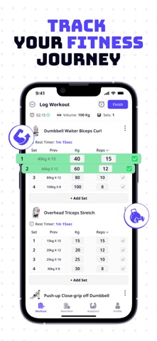 FitTrail - Workout & Nutrition Screenshot 2 of 9