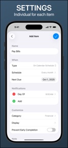 Recurrence: Recurring Tasks screenshot