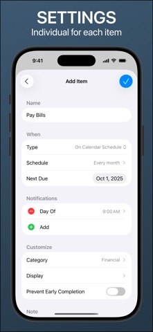 Recurrence: Recurring Tasks Screenshot 5 of 5
