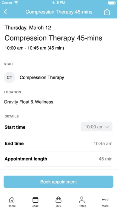 Screenshot #3 pour Gravity Float & Wellness