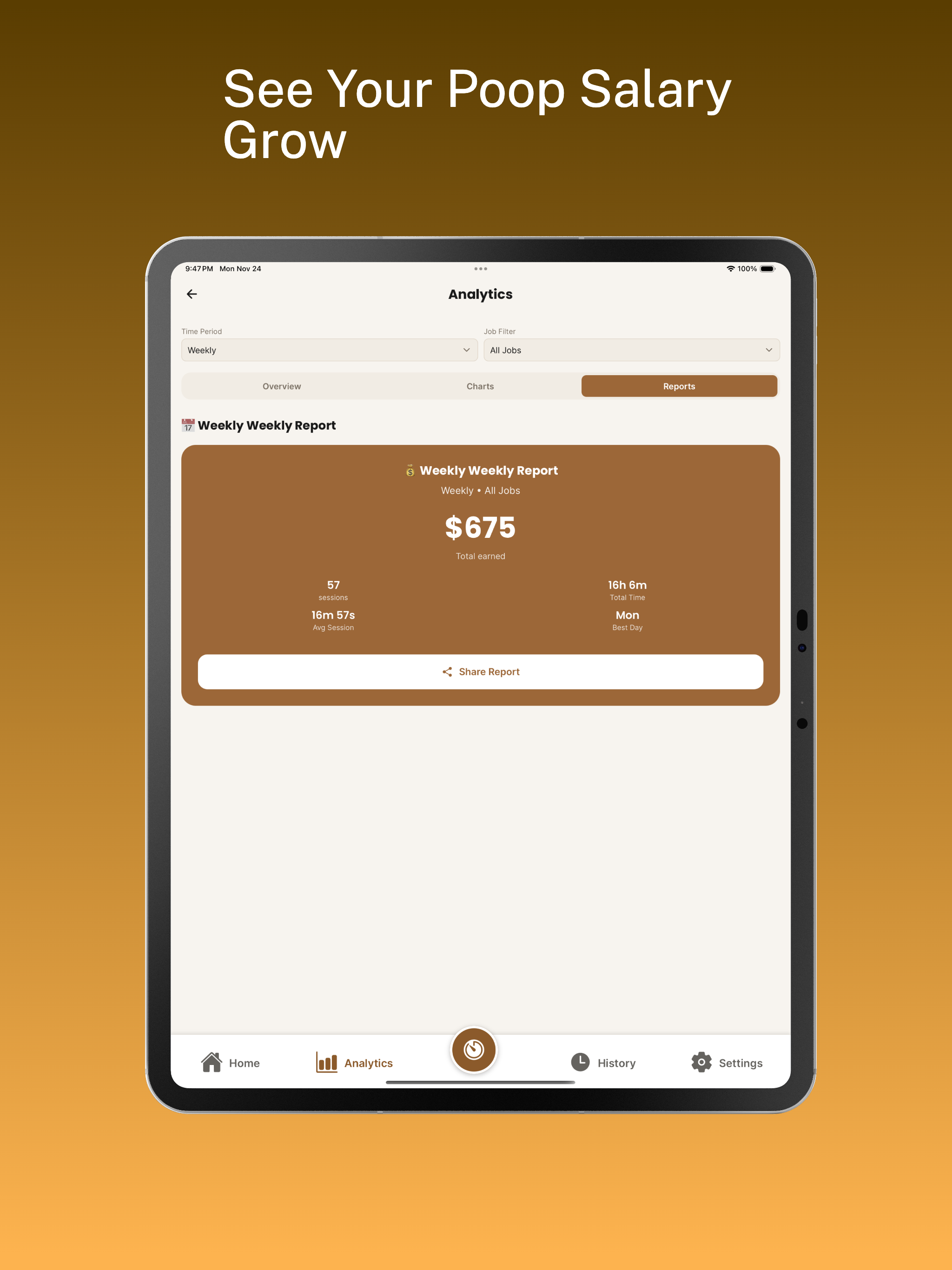 Poopsy: Poop Salary Tracker