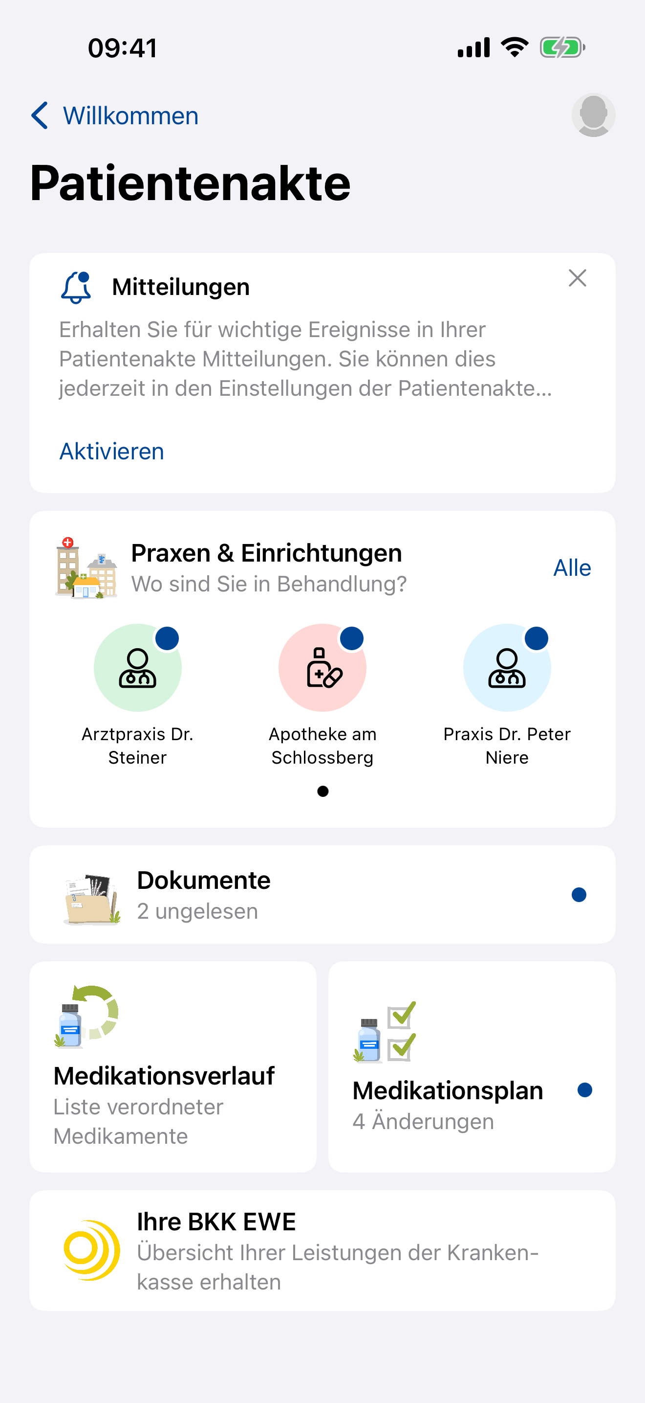 ePA der BKK EWE screenshot 6