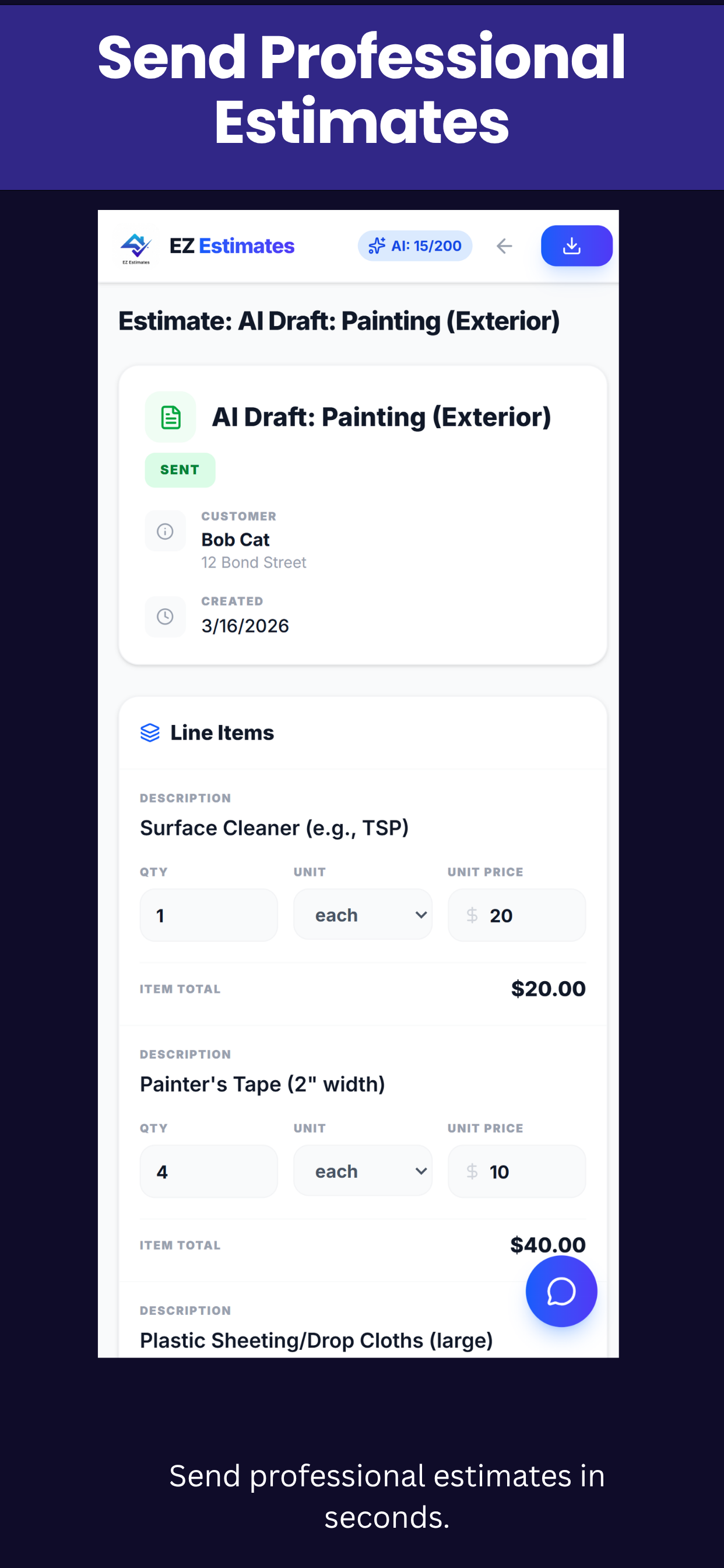 EZ Estimates AI