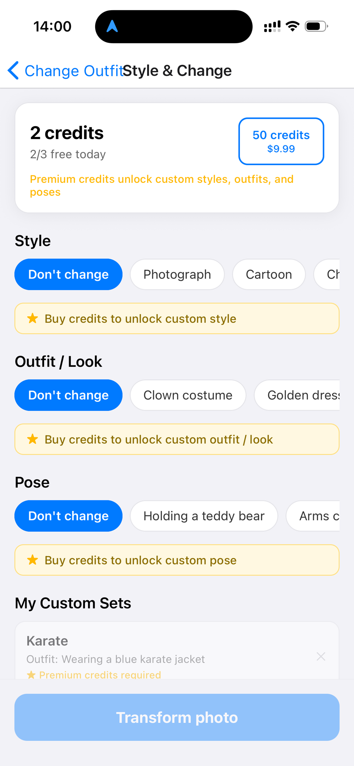 ChangeOutfit