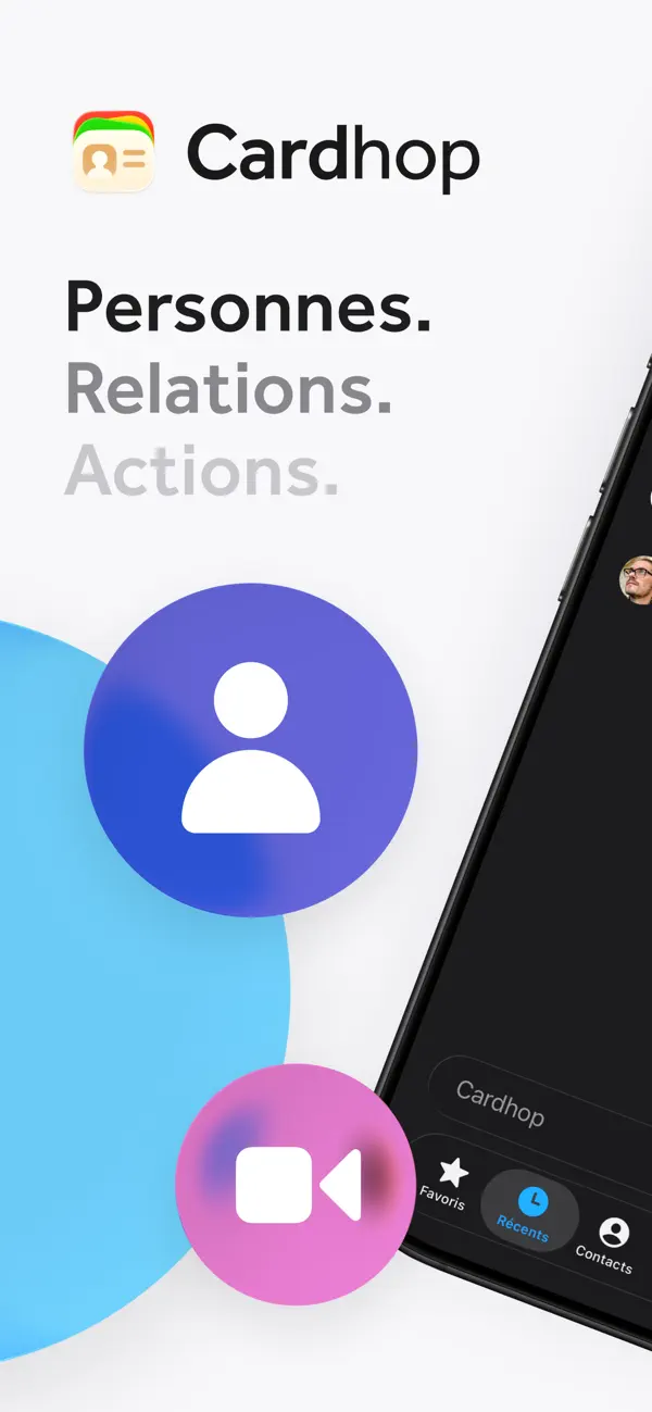 Screenshot #1 pour Cardhop Contacts