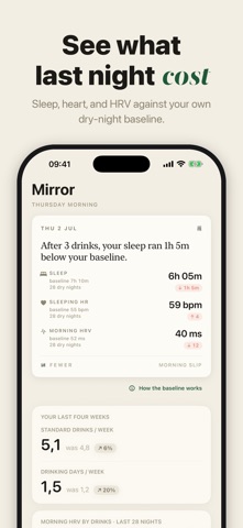 Fewer: Mindful Drink Tracker iPhone screenshot
