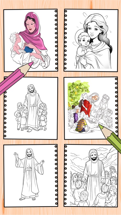 The Bible cute coloring book