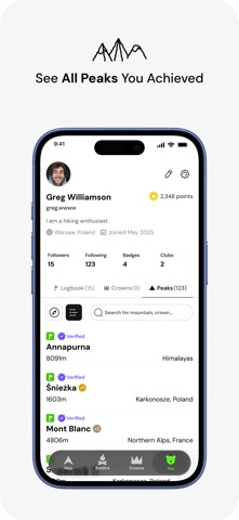 Peakme: Summit Log Screenshot 3 of 10