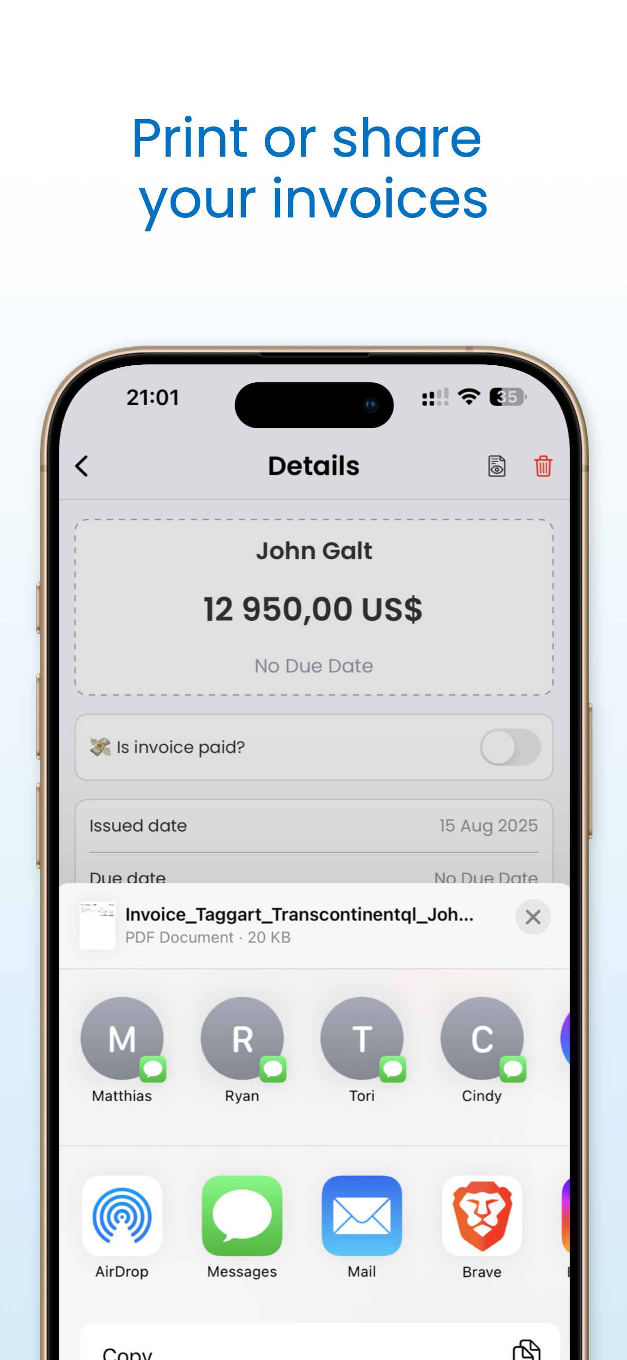 Invoice Maker: Easy Receipts screenshot 5