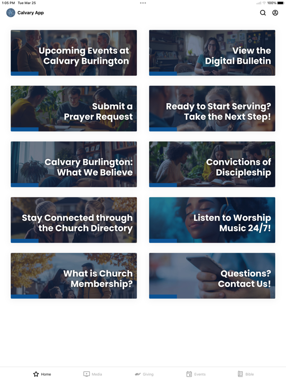 Calvary Burl app screenshot 3