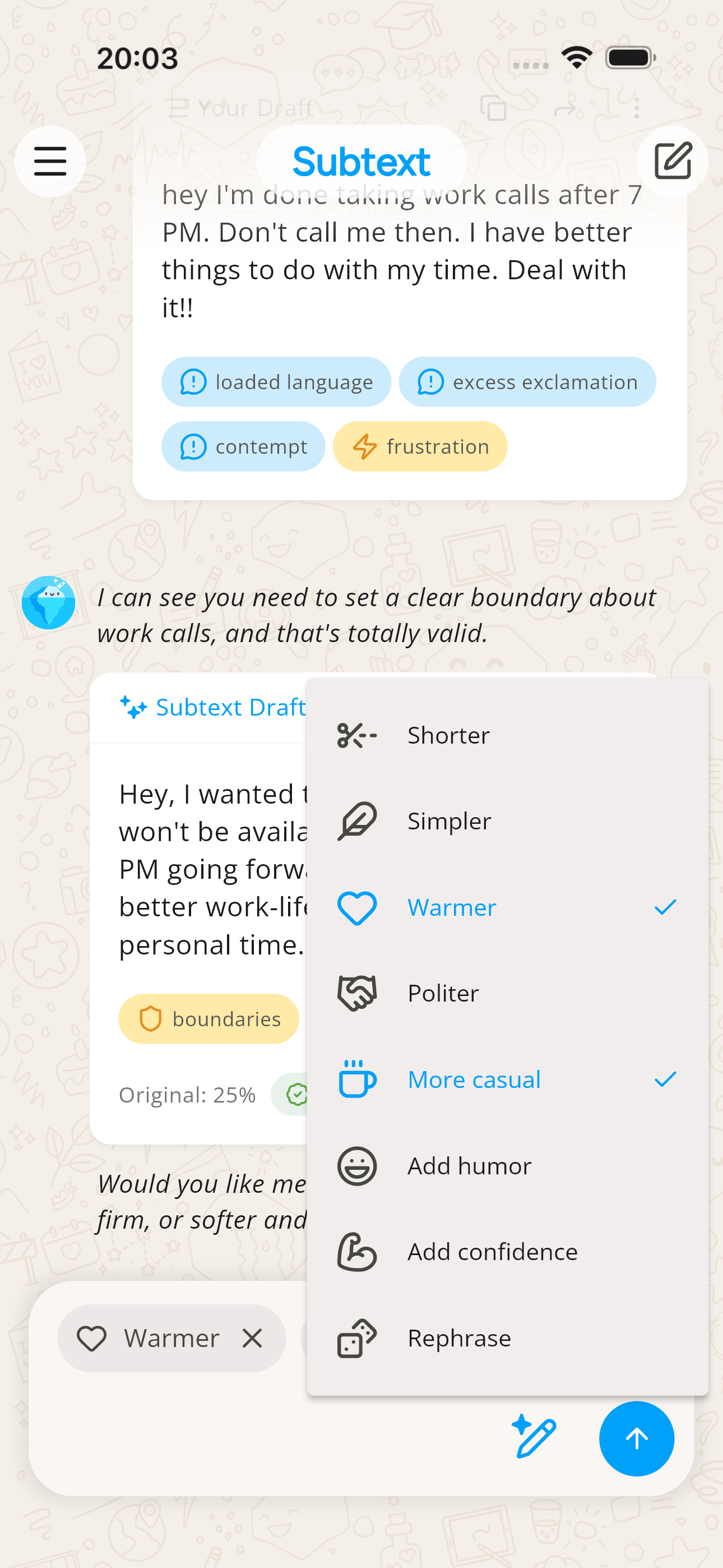 Subtext: AI Writing Assistant